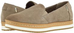 Palma Leather Wrap (Taupe Gray Suede) Women's Shoes