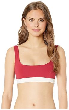 Color Block Miller Top (Strawberry) Women's Swimwear