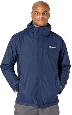 Bugaboo II Fleece Interchange Jacket (Collegiate Navy/Stone Green Check Print/Collegiate Navy) Men's Coat