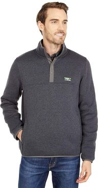 Sweater Fleece Pullover (Charcoal Gray Heather) Men's Clothing