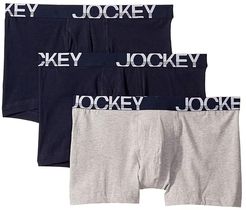 Active Stretch Boxer Brief 3-Pack (True Navy/Grey Heather/True Navy) Men's Underwear