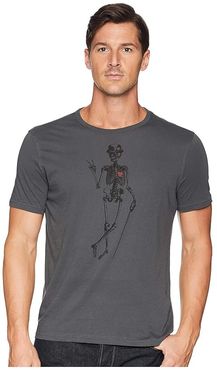 Skeleton Peace Graphic T-Shirt (Coal) Men's Clothing