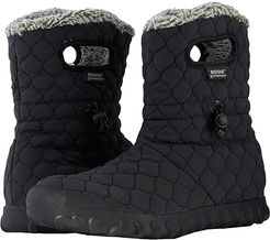 B-Moc Quilted Puff (Black) Women's Waterproof Boots