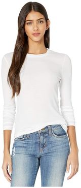 LB Long Sleeve Tee (True White) Women's Clothing