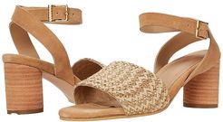 Rosario Heel with Woven Braided Upper (Natural) Women's Shoes