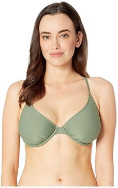 Smoothies Solo Underwire Top D-DD-E-F Cup (Cactus) Women's Swimwear