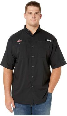 Big Tall Georgia Bulldogs Collegiate Tamiami II Short Sleeve Shirt (Black) Men's Short Sleeve Button Up