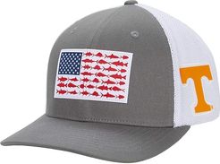 Tennessee Volunteers PFG Mesh Fish Flag Ball Cap (UT Titanium) Caps