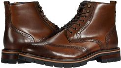 Cody Wing Tip Zip Boot (Tan Full Grain Leather) Men's Boots
