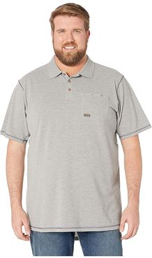 Big Tall Rebar Workman Polo (Heather Grey) Men's Short Sleeve Pullover