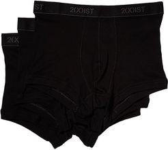 3-Pack ESSENTIAL No-Show Trunk (Black New Logo) Men's Underwear