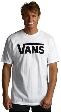 Vans Classic Tee (White/Black) Men's Short Sleeve Pullover