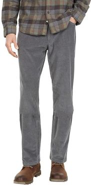 Crest Cord Pants Relaxed Fit (Gunmetal) Men's Clothing