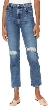 Jules High-Rise Straight in Finesse Destruct (Finesse Destruct) Women's Jeans