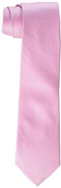 Oxford Solid Tie (Big Kids) (Pink) Ties