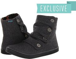 Rabbit (Grey 2 Tone Flannel) Women's Zip Boots