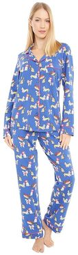Organically Grown Cotton Elastane Long Sleeve Classic PJ Set (Costume Party) Women's Pajama Sets