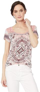 Persian Carpet Tee (Dusty Rose Multi) Women's T Shirt