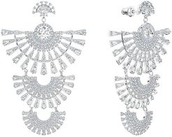 Sparkling Dance Dial Up Pierced Earrings (Silver) Earring