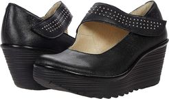 YASI682FLYSTUD (Black Mousse) Women's Shoes
