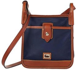 Wayfarer Letter Carrier Crossbody (Navy) Cross Body Handbags