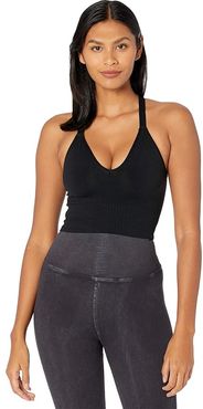 Good Karma Crop Top (Onyx) Women's Clothing