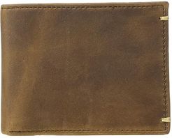 Flip Billfold Wallet (Tan Oiled Full Grain) Bi-fold Wallet