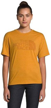 Half Dome Short Sleeve Tri-Blend Tee (Citrine Yellow Heather) Women's Clothing