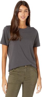 Supima(r) Cotton Tee (Coal) Women's Clothing