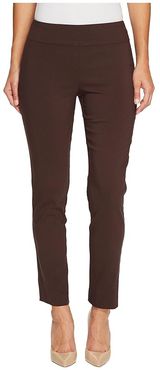 Pull-On Ankle Pants (Brown) Women's Dress Pants