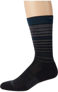 Frequency Crew Lightweight with Cushion (Charcoal) Men's Crew Cut Socks Shoes