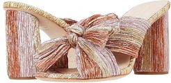 Penny Pleated Knot Mule (Gold/Pink/Ginger) Women's Shoes