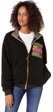 66 Supply Zip Sherpa Jacket (Black) Women's Sweatshirt