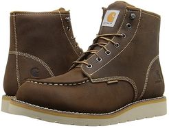 6-Inch Non-Safety Toe Wedge Boot (Brown Oil Tanned Leather) Men's Work Boots