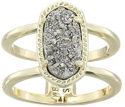 Elyse Ring (Gold/Platinum Drusy) Ring