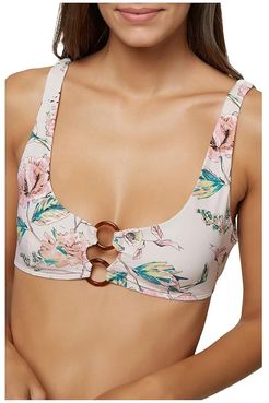 Van Don Floral Ring Bralette Top (Truffle) Women's Swimwear