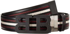 Mirror B 40 M.TSP/70 Belt (Black/Bone/Black/Red) Men's Belts