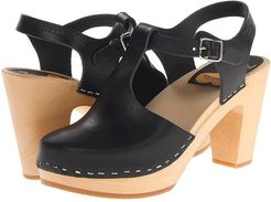 T-Strap Sky High (Black) Women's Clog Shoes