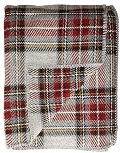 Washable Eco-Wise Wool(r) Blanket - Queen (Grey Stewart) Blankets