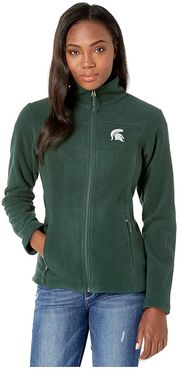 Michigan State Spartans CLG Give and Go II Full Zip Fleece Jacket (Spruce) Women's Fleece