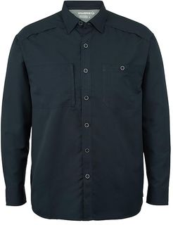 Gauge Long Sleeve Shirt (Dark Navy) Men's Clothing