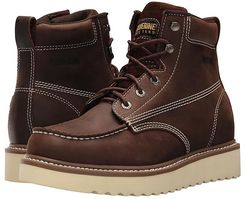 Loader 6 Wedge Boot Soft Toe (Brown) Men's Work Boots