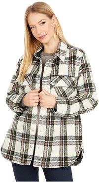 Oversized Flannel Shirt Jacket (Outsider) Women's Clothing