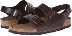 Milano - Leather Soft Footbed (Unisex) (Brown Amalfi Leather) Sandals