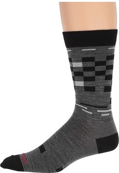 Derby Crew Light (Gray) Men's Crew Cut Socks Shoes