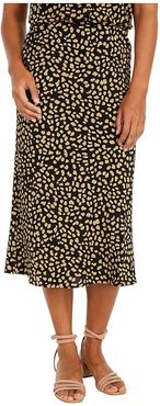 Everyday Midi Skirt (Black Modern Spots) Women's Skirt