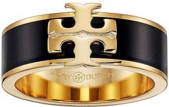 Kira Enamel Ring (Tory Gold/Black) Ring