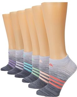 Superlite Multi Space Dye No Show Socks 6-Pack (White Clear Onix Space Dye/Grey Clear Onix Space Dye) Women's Crew Cut Socks Shoes