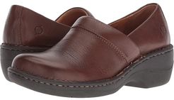 Toby Duo (Chocolate Full Grain Leather) Women's Slip on  Shoes