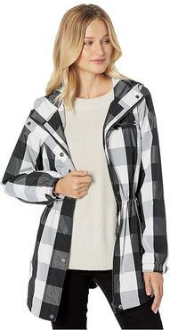 Buffalo Check Anorak Jacket (Black/White) Women's Clothing